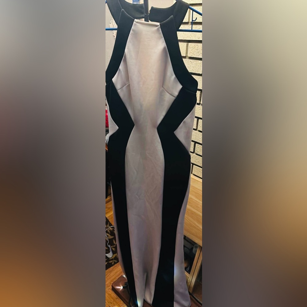 Chic Monochrome Sleeveless Dress